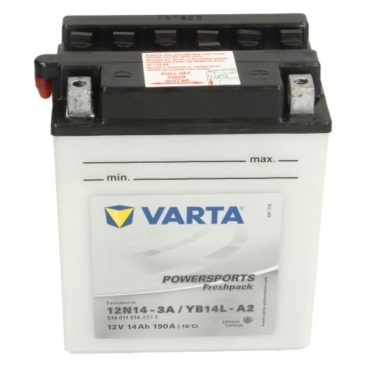 Baterie Moto Varta Powersports 14Ah 190A 12V YB14L-A2 VARTA FUN